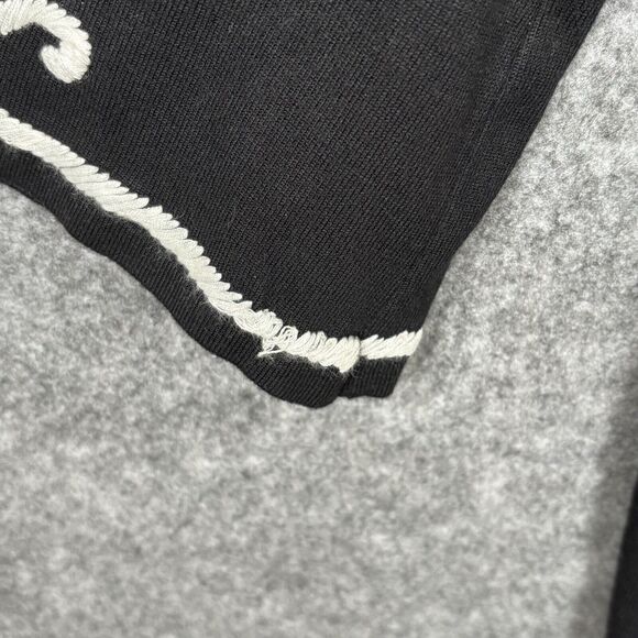 Bohemian Womens Embroidered Tunic Top Size XL Kimono Sleeves Artsy Coastal Flowy - Picture 8 of 12